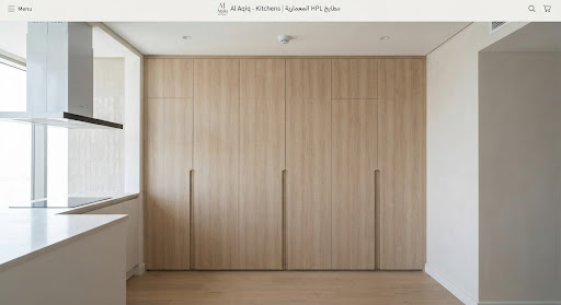 Bleached oak pantry wall